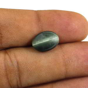 พลอยตาแมวธรรมชาติ รูปไข่ 12x9 มม. น้ำหนัก 5.05 กะรัต สำหรับทำเครื่องประดับ - Product Image 6