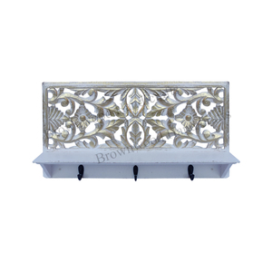 Top Quality Elegant Design Wall Mounted Wood Carved Wall <b>Hook</b> Hand Carved Wooden Wall <b>Coat</b> <b>Hooks</b> Wholesale Price - Product Image 1