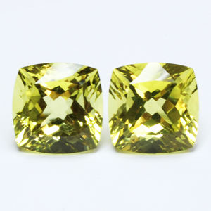 Cojín de cuarzo de limón, tallado facetado, calibrado, calidad superior, piedra de cuarzo certificada, Gema suelta, Color amarillo - Product Image 3