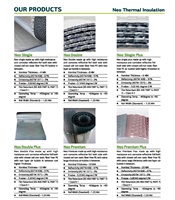 Rouleau d'isolation thermique murale pour entrepôt industriel, feuille d'aluminium PE à bulles d'air, réflectivité 97%, résistant au feu, écologique
