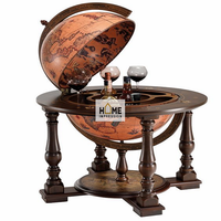 Globe terrestre en laiton à lévitation magnétique, artisanal, lourd, antique, décoratif, de luxe, pour bureau, sculpture de designer, en métal