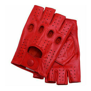 Gants de sport en cuir léger avec pouce en peau de chèvre Gants de conducteur en cuir de travail pour hommes et femmes Fonction anti-impact - Product Image 3