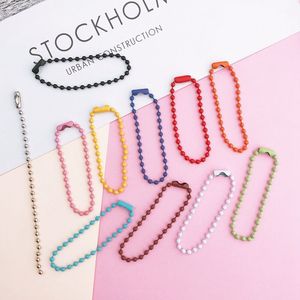 Cadena de <span class=keywords><strong>Etiqueta</strong></span> de perro de colores pintados mate, cadena de cuentas de 10cm para Pegatinas de <span class=keywords><strong>coca</strong></span> - Product Image 6