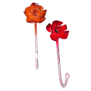 Welcome to Pick and Buy in Our Store Iron <b>Hooks</b> Flower Shape Hangers Antique and Unique <b>for</b> Wall Iron <b>Hooks</b> Handmade - Product Image 5
