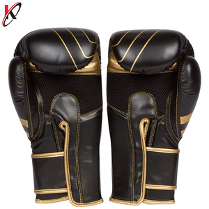 Crafted <b>Leather</b> Multi Layer Gel Barrier protection of the Knuckles and Longer <b>Cuff</b> for <b>Wrist</b> Safety Boxing Gloves. - Product Image 6