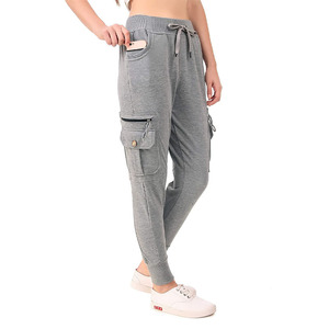 Pantalones Deportivos de Algodón Ajustados Personalizados para Mujer, Ropa Deportiva Elástica, Pantalones Cargo con Bolsillos, Pantalones de Calle, Pantalones de Invierno - Product Image 6