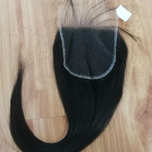 Trama de cabello humano Remy 100% transparente HD de 8 pulgadas al por mayor nuevo HD fino suizo 100% cierre frontal de encaje virgen cutícula alineada - Product Image 5