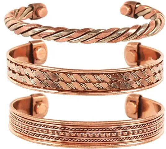 fashionable copper bracelets for arthritis magnetic Cuff Bracelet