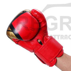 Fashion PU Leather Boxing <b>Gloves</b> for Training Martial Arts New Black Red OEM Logo Thai Color Material Adults People Origin <b>Type</b> - Product Image 3