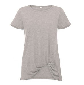 Camisetas Ecológicas para Mujer al por Mayor con Parches de Logotipo Personalizados, Botones y Borlas - Diseños OEM - Product Image 1
