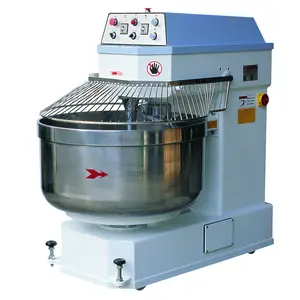 Equipo de panadería mezclador de masa en espiral máquina amasadora de harina de 100Kg, mezclador de masa de pan, mezclador de Pizza, amasadora de masa, máquina de panadería