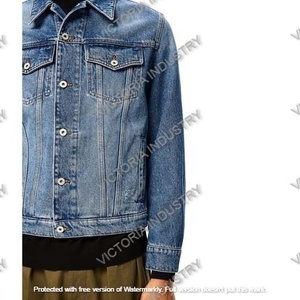 Veste bomber en denim de haute qualité personnalisée OEM pour hommes, à capuche, coupe-vent, imperméable, respirante, écologique, séchage rapide - Product Image 6