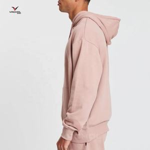 Sudadera con capucha de lana de algodón sencilla de invierno para hombre al por mayor personalizada patrón liso Sudadera con capucha logotipo estampado talla grande disponible - Product Image 3