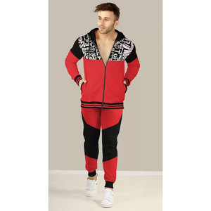 Conjunto Deportivo de Dos Piezas con Capucha y Bloques de Color de Alta Calidad 2026 para Hombre, con Cremallera Frontal, Venta al por Mayor - Product Image 1