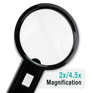 Leading Extreme 2x/4.5x 90mm Lens Premium Handheld LED <b>Magnifier</b> Acrylic Optical Instrument LED <b>Lights</b> Blank Plastic - Product Image 3