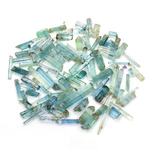 ธรรมชาติพลอยสีฟ้าพลอย9x4-23x4mm ดินสอแถว12.30 Cts ขายส่งจำนวนมากพลอย