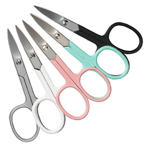 Ciseaux à sourcils ciseaux à ongles incurvés ciseaux à ongles professionnels en acier inoxydable pour les soins personnels et le toilettage - Product Image 1