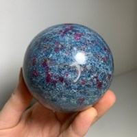 Rubinkugel Geschenk Heimdekoration Heilkristalle Edelsteine Kugel Rot Großhandel Wunderschön Blau Feng Shui Liebe Kyanit Poliert