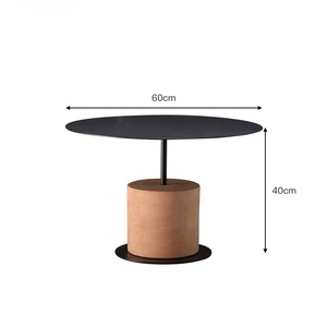 Table ronde en pierre de cuisine, couleurs de Table de luxe, tout métal, Type de Table, bureau, maison, Restaurant, fabriqué en inde - Product Image 6