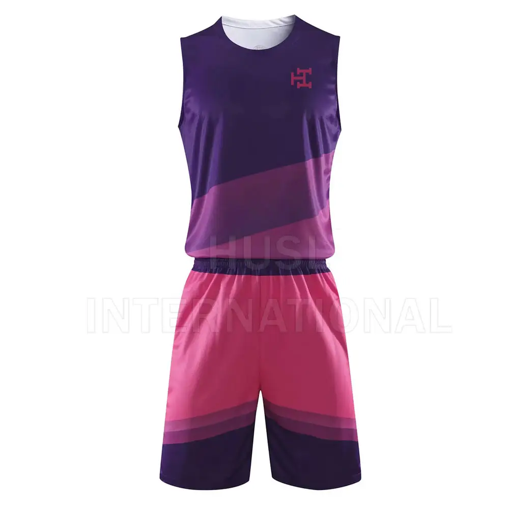 Design Your Own Name And Number Logo Basketball Uniform Solid Color Basketball Uniform Sublimated Uniforms