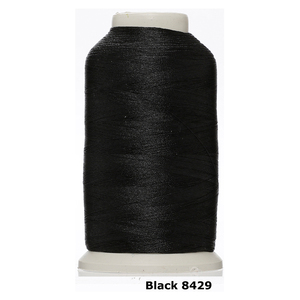 Hilo para Máquina de Bordar Yi-flash, 3600 Yardas, 108D, 2 Capas, Poliéster Hilado en Conos, Alta Tenacidad, 1400 Colores # Negro 8429 - Product Image 1