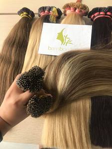 Mèches péruviennes en bambou, extensions de cheveux, à la kératine, bon couleur, provenant de 100% - Product Image 6
