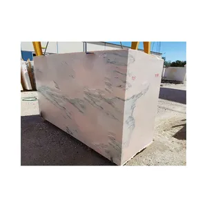 Bloco cru de mármore rosa indiano, pedra natural calcite para bancada vanity tops bar