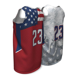 Uniforme de Baloncesto Reversible Personalizado con Impresión por Sublimación al por Mayor, Tejido de Malla Transpirable OEM - Product Image 2