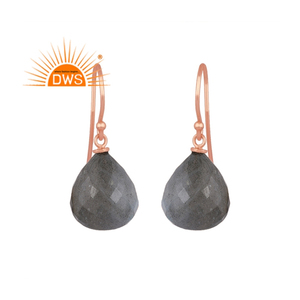Boucles d'oreilles pendantes pour femme, bijoux en argent Sterling 925, pierres précieuses Labradorite naturelles, accessoire pour fabrication de bijoux - Product Image 1