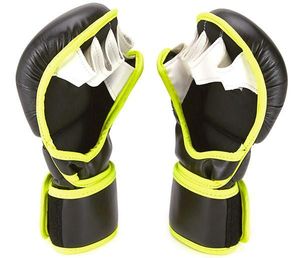 ถุงมือฝึกชกมวยมวยไทยสำหรับฝึกชกมวยต่อสู้หนังทนทาน MMA - Product Image 3