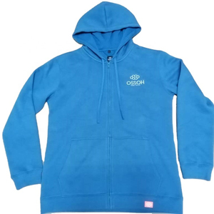 เสื้อฮู้ดซิปสำหรับผู้ชาย RUDRA APPARELS ผ้าฟลีซ 340 กรัม บุซับใน ผลิตจากโพลีเอสเตอร์/คอตตอนผสม เป็นมิตรต่อสิ่งแวดล้อมและระบายอากาศได้ดี - Product Image 1