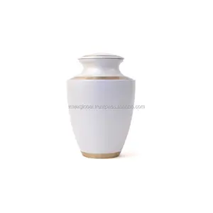 wholesale sublimation white jar urn for human ashes adult pet memorial ceramic urn pet cremation ashes pet urn