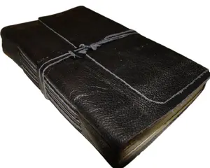定制复古高品质时尚真皮乡村装订手工皮革笔记本日记带白皮书