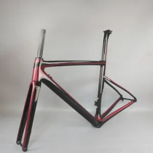 2020 new look Flat Mount disc carbon road frame Bicycle Frameset T1000 New EPS technology disc carbon frame TT-X19