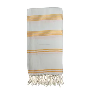 Easy to Carry Bath and Hamam Pestemal Turkish Beach Travel Towels 90x170cm 35x66" made in Turkey Fair-trade Feather Light Weight .