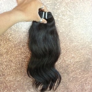 South Pure 100% Pure Indian Straight Remy Hair Extensions Raw Real Human Hair Extensions - Product Image 1