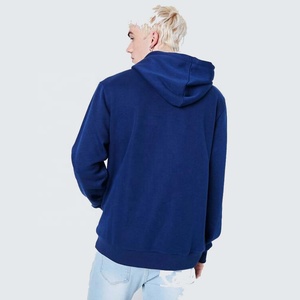 Sweat-shirt à capuche zippé pour homme, personnalisé, écologique, coupe-vent, en polaire épaisse, style décontracté, avec poche kangourou et couleur contrastante - Product Image 3