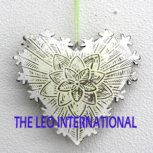 Fer métal coeur forme noël suspendu fantaisie Style luxe fait à la main vente chaude la plus vendue suspension de noël - Product Image 5