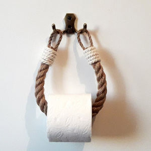 Porte-papier hygiénique mural en corde de Jute, pour papier toilette - Product Image 3