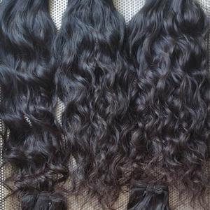 Las mejores extensiones de cabello humano ondulado virgen natural indio - Product Image 3