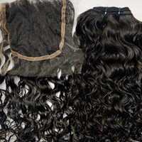 Extensions de cheveux 100% vierges bruts indiens Remy, couleur naturelle, double trame machine, 8-40 pouces, bouclés serrés, sans perte minimale