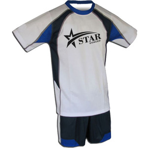 Camiseta de Rugby de secado rápido unisex, pantalones cortos, camisetas de manga corta en blanco personalizables, uniformes con logotipo de diseño propio para fútbol - Product Image 6