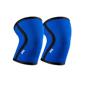 7MM KNEE SLEEVE-BLUE-PAAR Kunden spezifische Gewichtheber-Knie-Ärmel Allzweck-Knies tützen