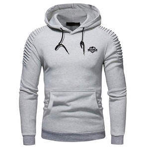 2025 OEM fabricant décontracté solide gris hommes polaire sweats à capuche confortable hiver nouveau Design avec Logo personnalisé en gros - Product Image 1
