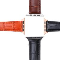 Correa de Reloj de Cuero Genuino para Hombre, con Logotipo Personalizado, de 38-44 mm, en Colores Negro/Marrón/Marrón Claro, Compatible con Relojes Inteligentes