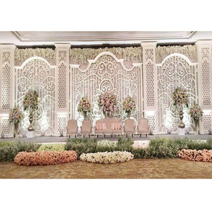 Western <b>Wedding</b> Event Back <b>Frame</b> Stage Fiberglass Customizable Size & Color Lightweight Glamorous <b>Wedding</b> Gate Decor - Product Image 1