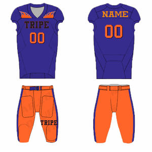 Fabricant professionnel de haute qualité à bas prix, coupe régulière simple et coutures de qualité supérieure, maillot de football américain - Product Image 5