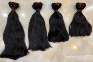 Vente en gros vendeur de cheveux humains super doublement étirés raides trame naturelle vierges 100% cheveux bruts vietnamiens - Product Image 5
