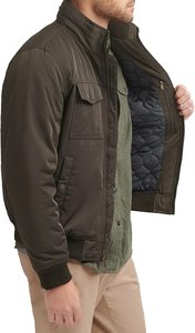 Men's Quilted Lined Bomber <b>Jacket</b> New Winter Fashion Warm Coat Male Outdoor <b>Pilot</b> Bomber <b>Jacket</b> - Product Image 2