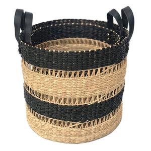 Cestas de almacenamiento de bambú ecológicas de alta calidad con asas Diseño de hierba marina de Vietnam - Product Image 1